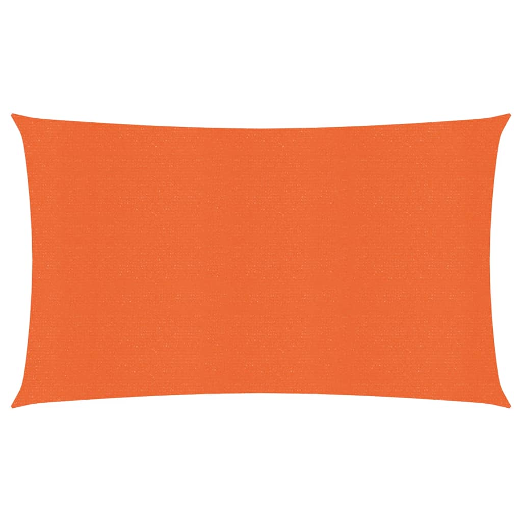 Zonnezeil 160 g/m² rechthoekig 4x7 m HDPE oranje
