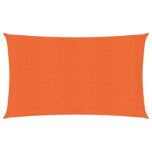 Zonnezeil 160 g/m² rechthoekig 4x7 m HDPE oranje