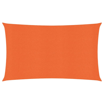 Zonnezeil 160 g/m² rechthoekig 4x7 m HDPE oranje