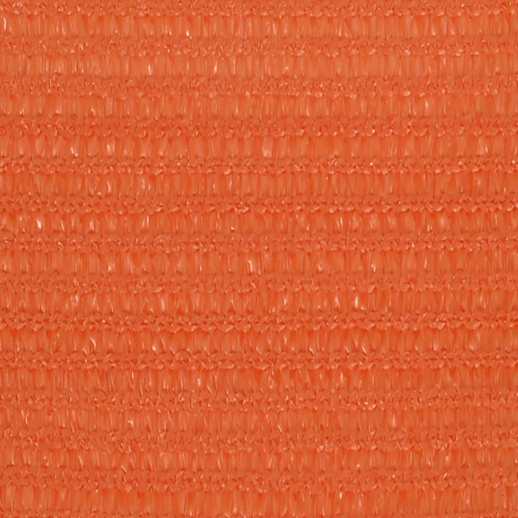 Zonnezeil 160 g/m² rechthoekig 4x7 m HDPE oranje