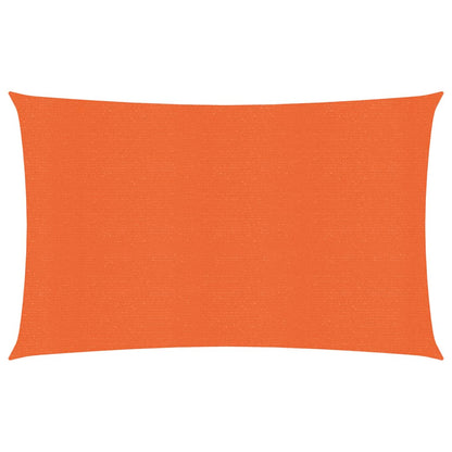 Zonnezeil 160 g/m² rechthoekig 5x7 m HDPE oranje