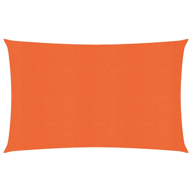 Zonnezeil 160 g/m² rechthoekig 5x7 m HDPE oranje