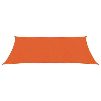 Zonnezeil 160 g/m² rechthoekig 5x7 m HDPE oranje