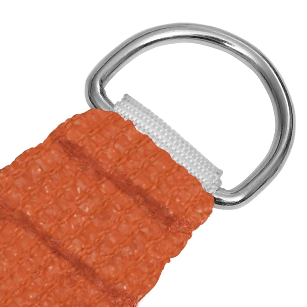 Zonnezeil 160 g/m² rechthoekig 5x7 m HDPE oranje