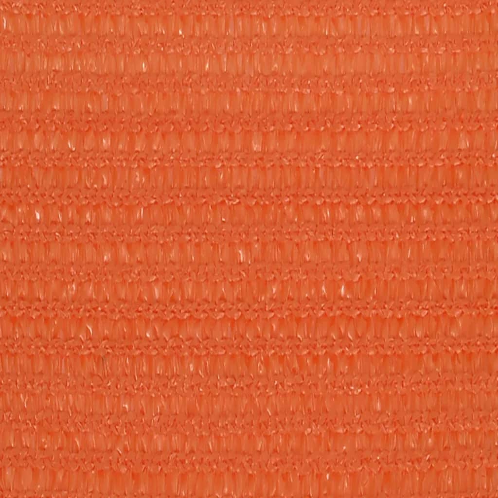 Zonnezeil 160 g/m² rechthoekig 5x7 m HDPE oranje