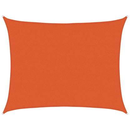 Zonnezeil 160 G/M² Rechthoekig Hdpe Oranje Orange 6 x 7 m