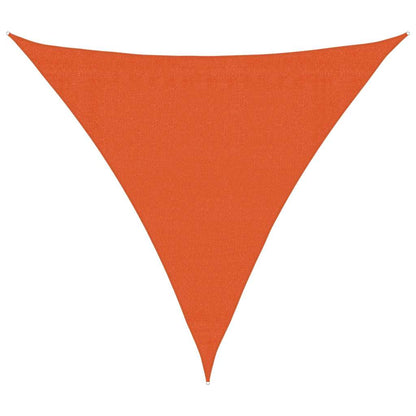 Zonnezeil 160 G/M² Driehoekig 3,6X3,6X3,6 M Hdpe Oranje 3.6 x 3.6 x 3.6 m