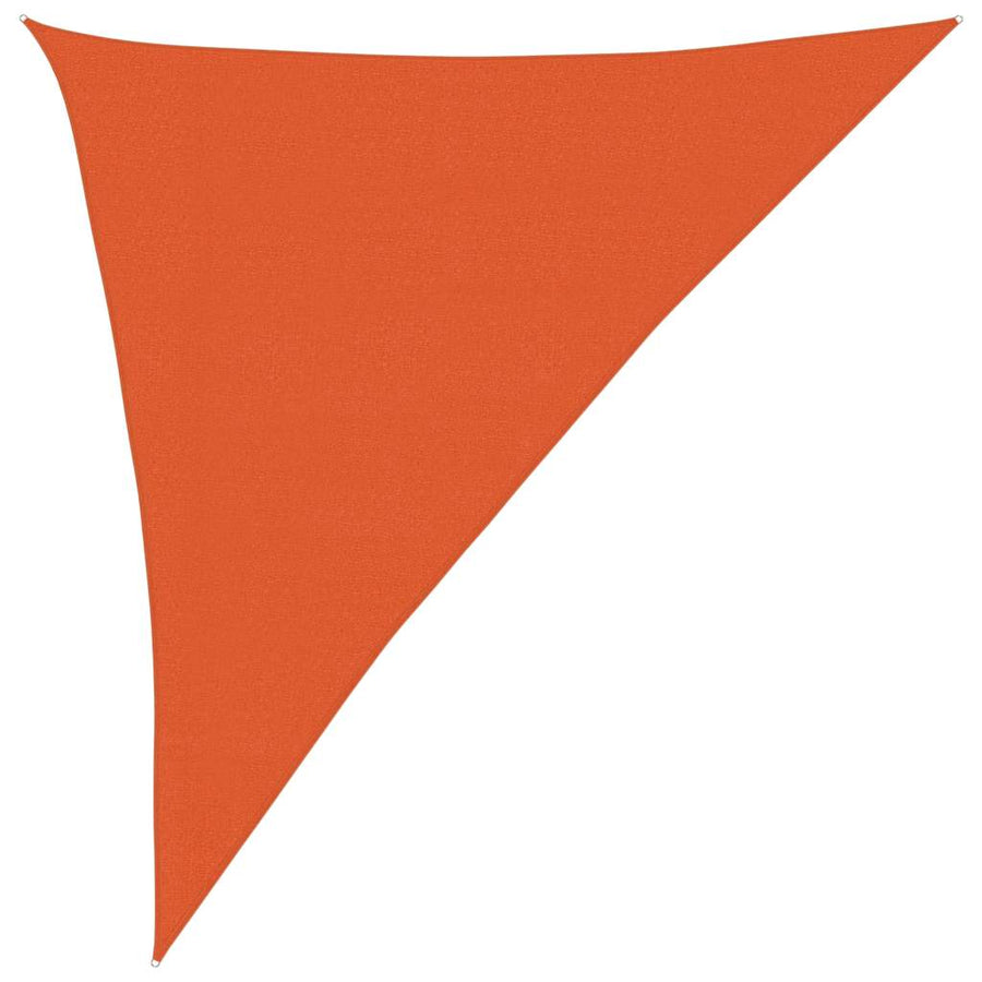 Zonnezeil 160 G/M² Driehoekig Hdpe Oranje 3 x 4 x 5 m
