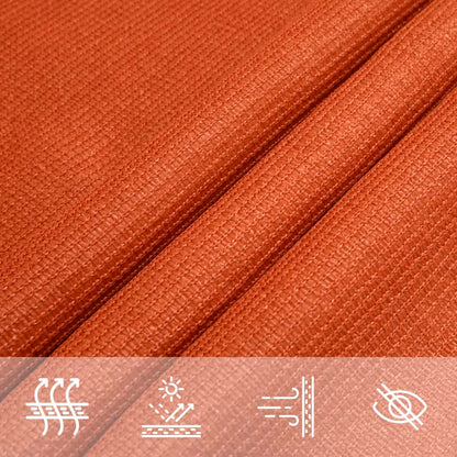 Zonnezeil 160 g/m² 4x4x4 m HDPE oranje
