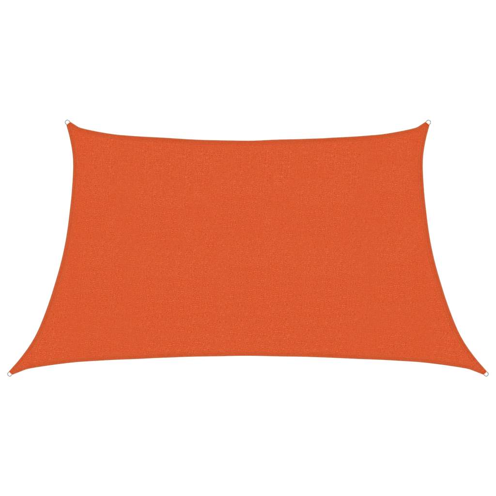 Zonnezeil 160 G/M² Trapezium Hdpe Oranje 3/4 x 2 m orange