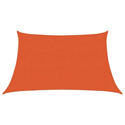 Zonnezeil 160 G/M² Trapezium Hdpe Oranje 3/4 x 2 m orange