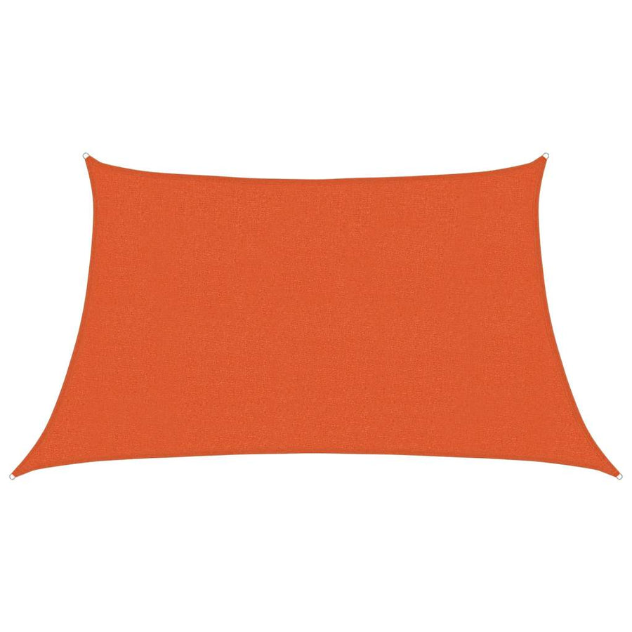 Zonnezeil 160 G/M² Trapezium Hdpe Oranje 3/4 x 2 m orange