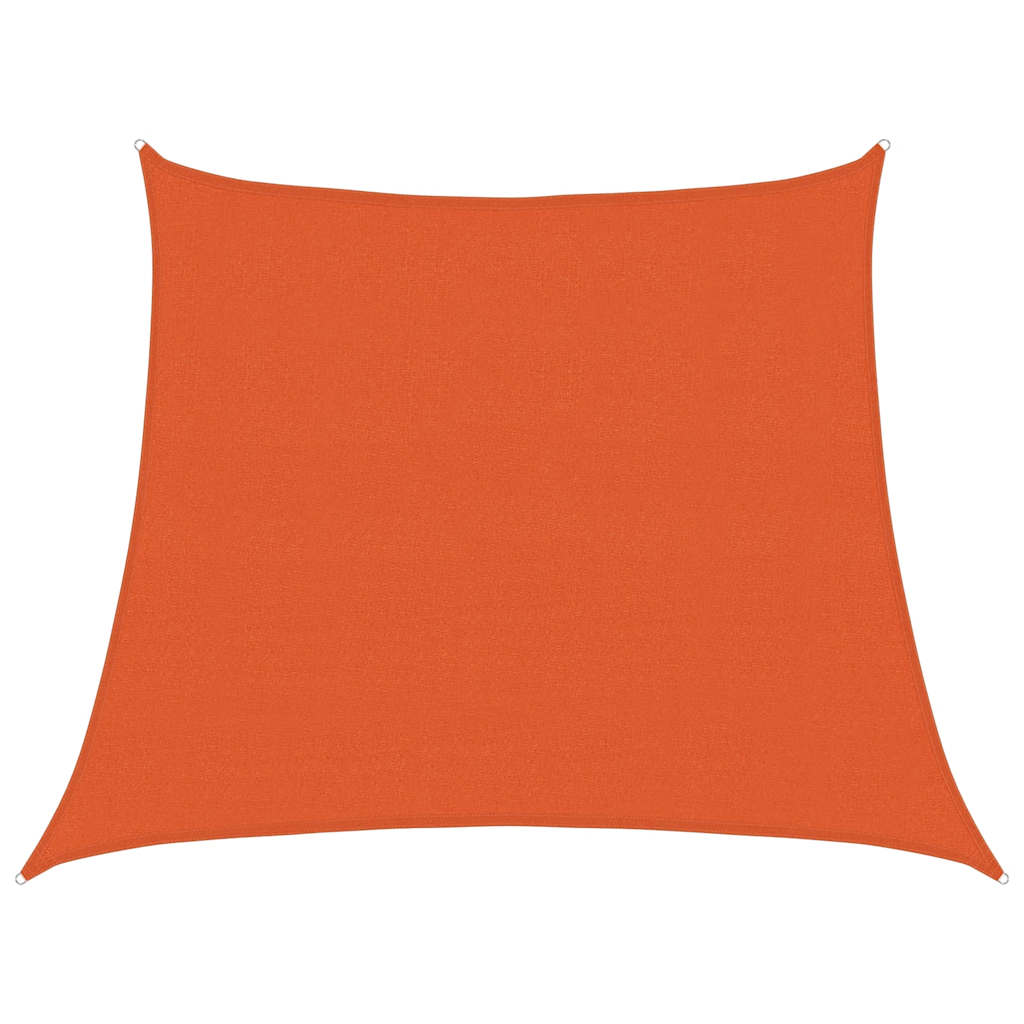 Zonnezeil 160 G/M² Trapezium Hdpe Oranje 3/4 x 3 m orange