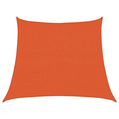 Zonnezeil 160 G/M² Trapezium Hdpe Oranje 3/4 x 3 m orange