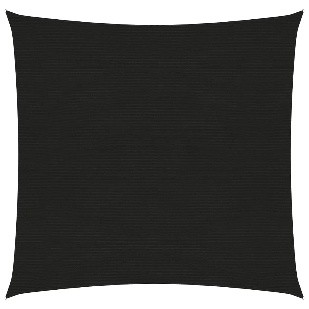 Zonnezeil 160 g/m² 2x2 m HDPE zwart 2 x 2 m Zwart
