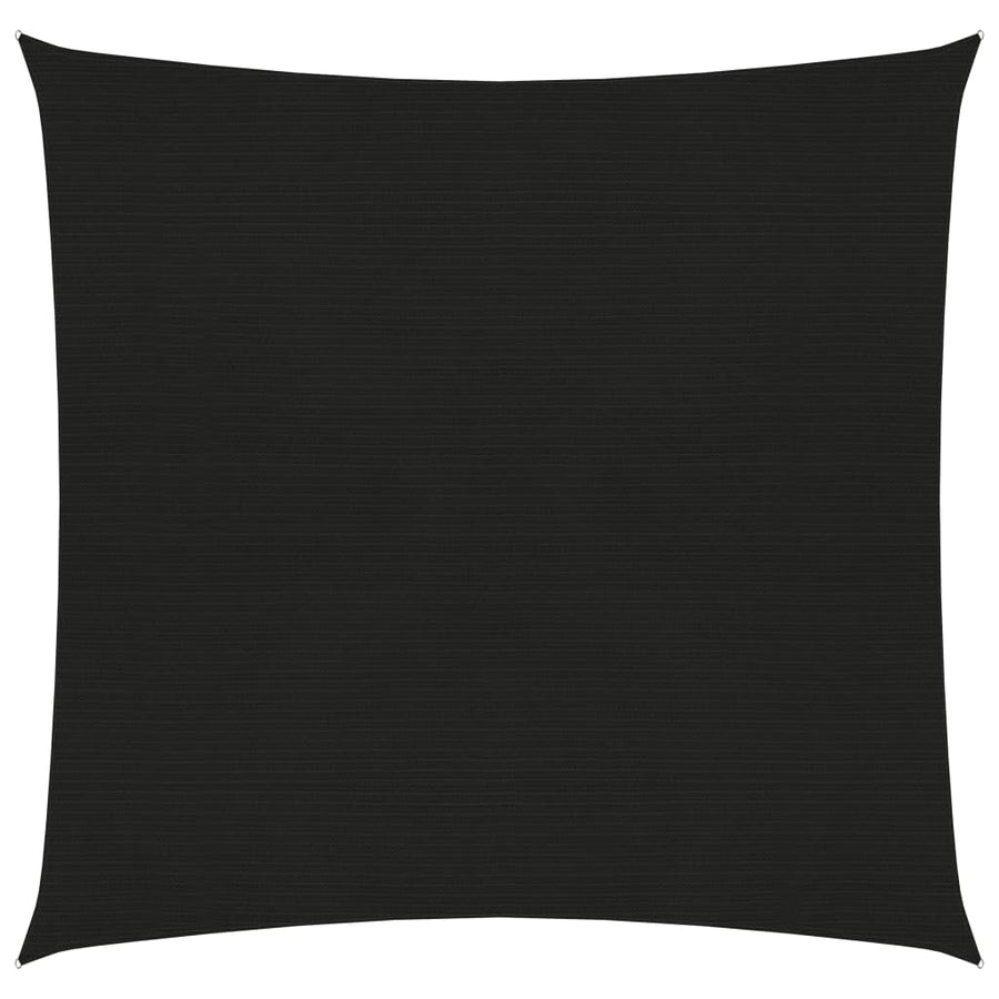 Zonnezeil 160 g/m² 2x2 m HDPE zwart 2 x 2 m Zwart