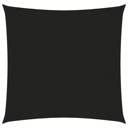 Zonnezeil 160 g/m² 2,5x2,5 m HDPE zwart 2.5 x 2.5 m Zwart