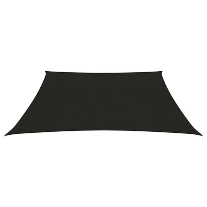 Zonnezeil 160 g/m² 2,5x2,5 m HDPE zwart 2.5 x 2.5 m Zwart