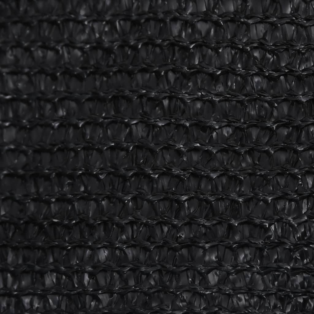 Zonnezeil 160 g/m² 2,5x2,5 m HDPE zwart 2.5 x 2.5 m Zwart