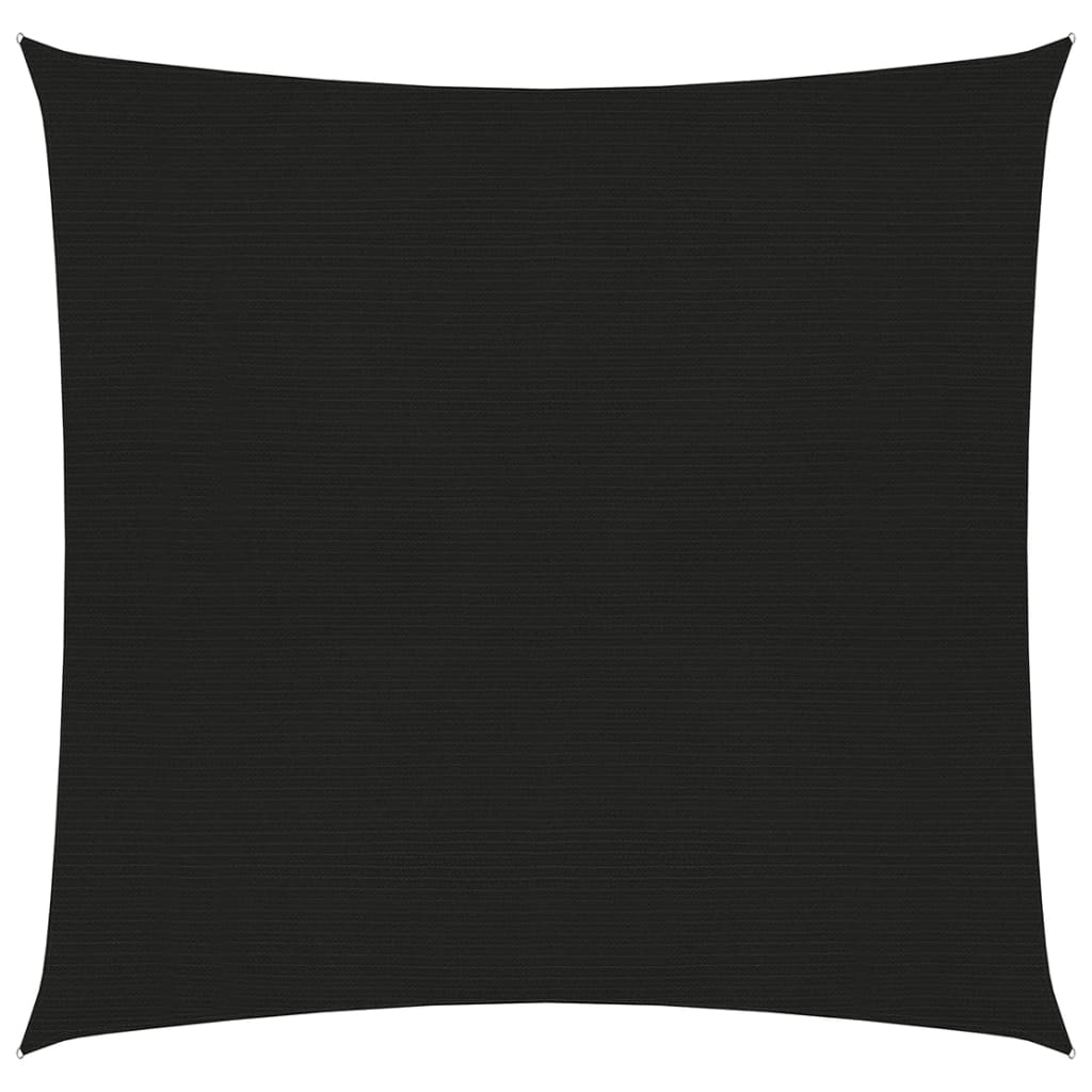 Zonnezeil 160 g/m² 3x3 m HDPE zwart 3 x 3 m Zwart