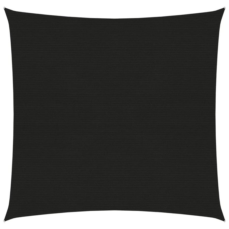 Zonnezeil 160 g/m² 3x3 m HDPE zwart 3 x 3 m Zwart
