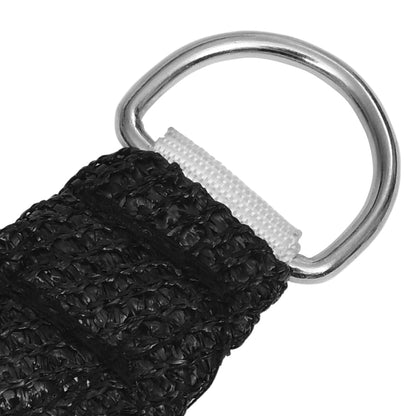 Zonnezeil 160 g/m² 3x3 m HDPE zwart 3 x 3 m Zwart