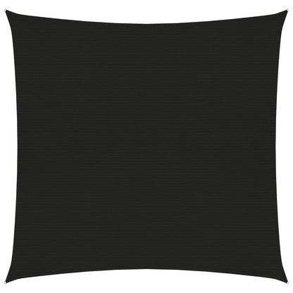 Zonnezeil 160 g/m² 3,6x3,6 m HDPE zwart 3.6 x 3.6 m Zwart
