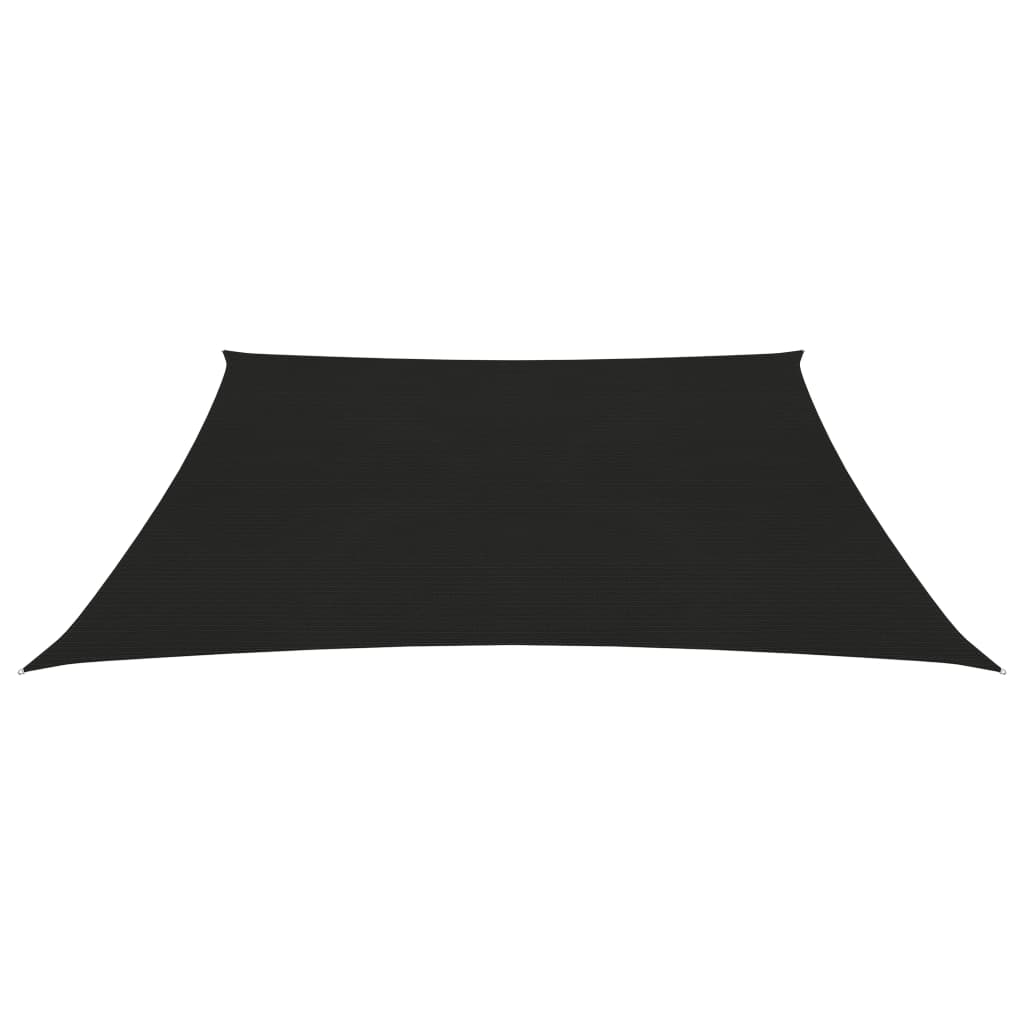 Zonnezeil 160 g/m² 3,6x3,6 m HDPE zwart 3.6 x 3.6 m Zwart