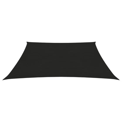 Zonnezeil 160 g/m² 3,6x3,6 m HDPE zwart 3.6 x 3.6 m Zwart