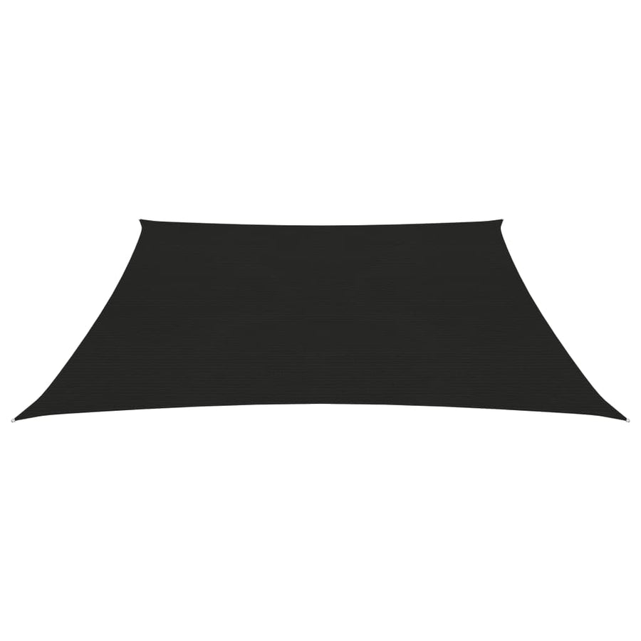 Zonnezeil 160 g/m² 3,6x3,6 m HDPE zwart 3.6 x 3.6 m Zwart
