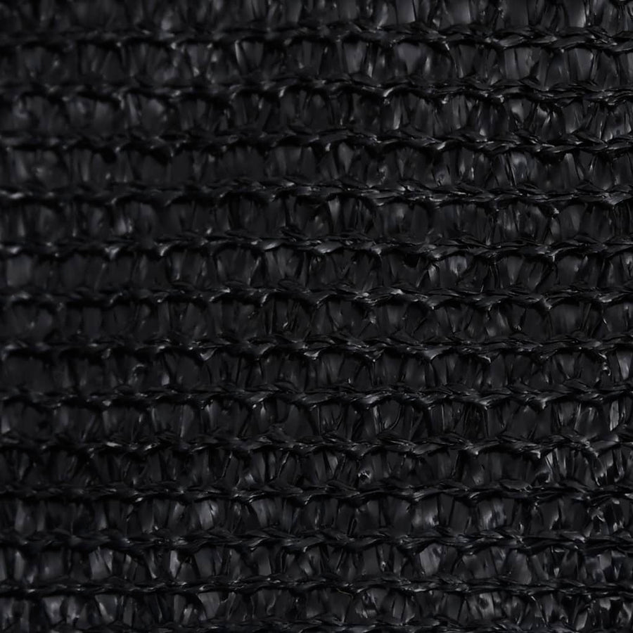 Zonnezeil 160 g/m² 3,6x3,6 m HDPE zwart 3.6 x 3.6 m Zwart