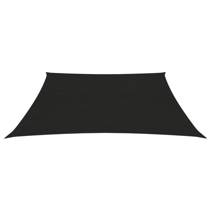 Zonnezeil 160 g/m² 4,5x4,5 m HDPE zwart 4.5 x 4.5 m Zwart