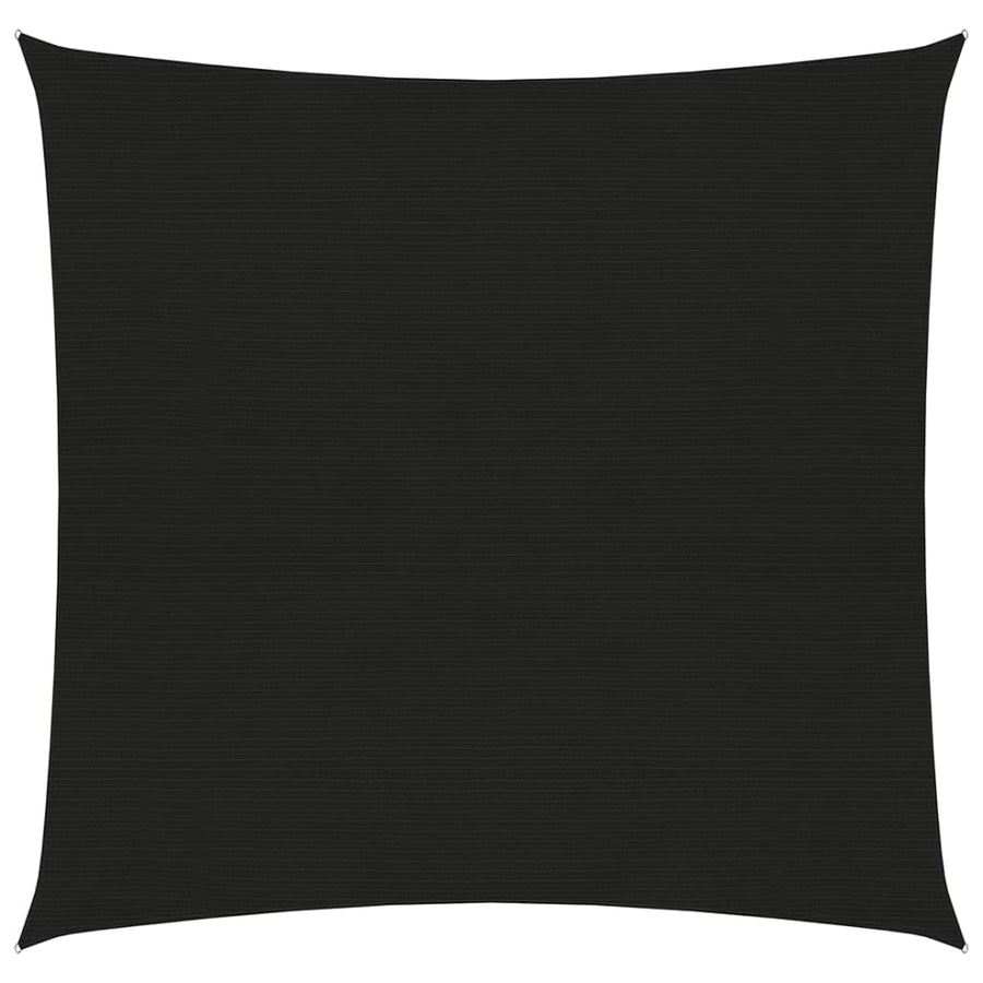 Zonnezeil 160 g/m² 5x5 m HDPE zwart 5 x 5 m Zwart