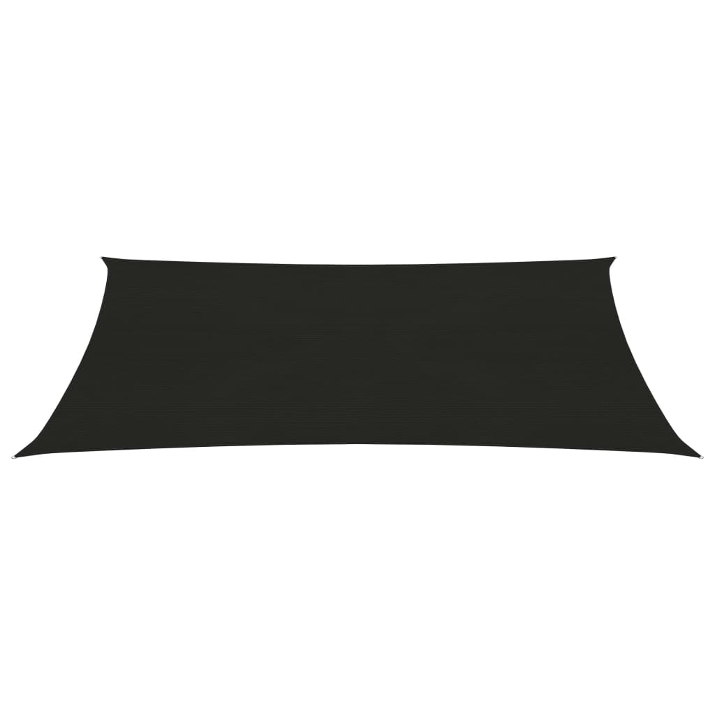 Zonnezeil 160 G/M² 2X4,5 M Hdpe Zwart 2 x 4.5 m