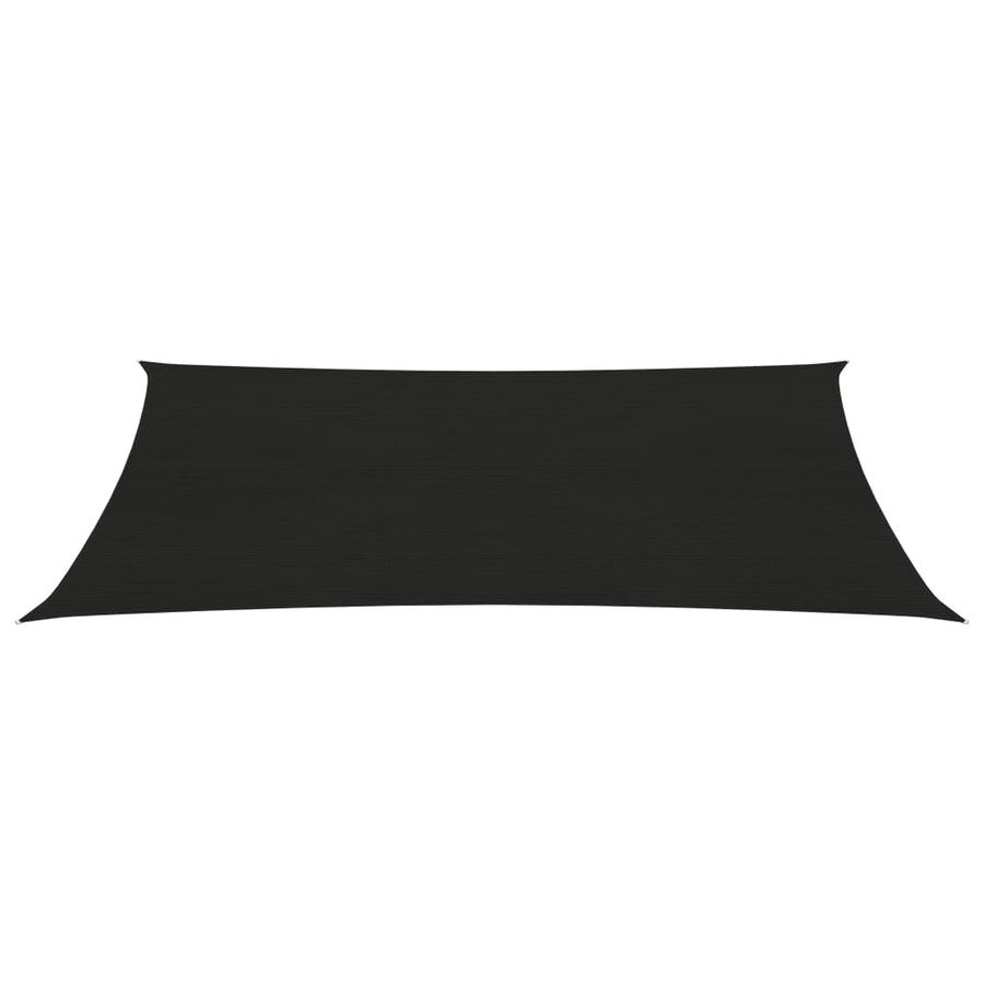 Zonnezeil 160 G/M² Hdpe Zwart 2 x 5 m