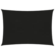 Zonnezeil 2,5x3,5 m HDPE zwart