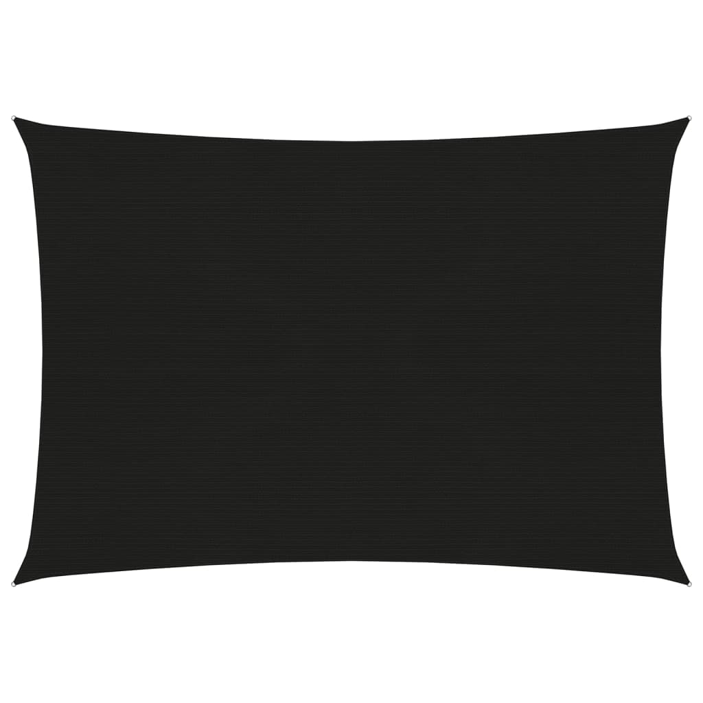 Zonnezeil 160 G/M² 2,5X3,5 M Hdpe Zwart 2.5 x 3.5 m