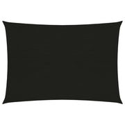 Zonnezeil 2,5x4 m HDPE zwart
