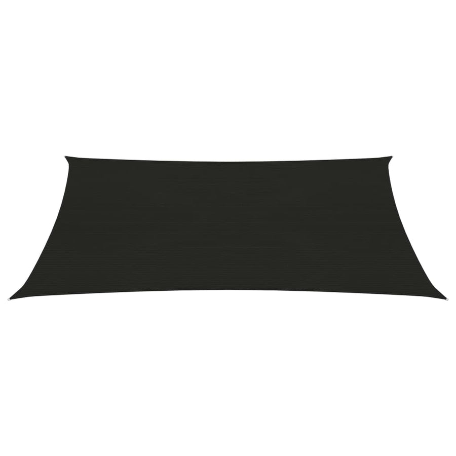 Zonnezeil 160 G/M² 2,5X4 M Hdpe Zwart 2.5 x 4 m