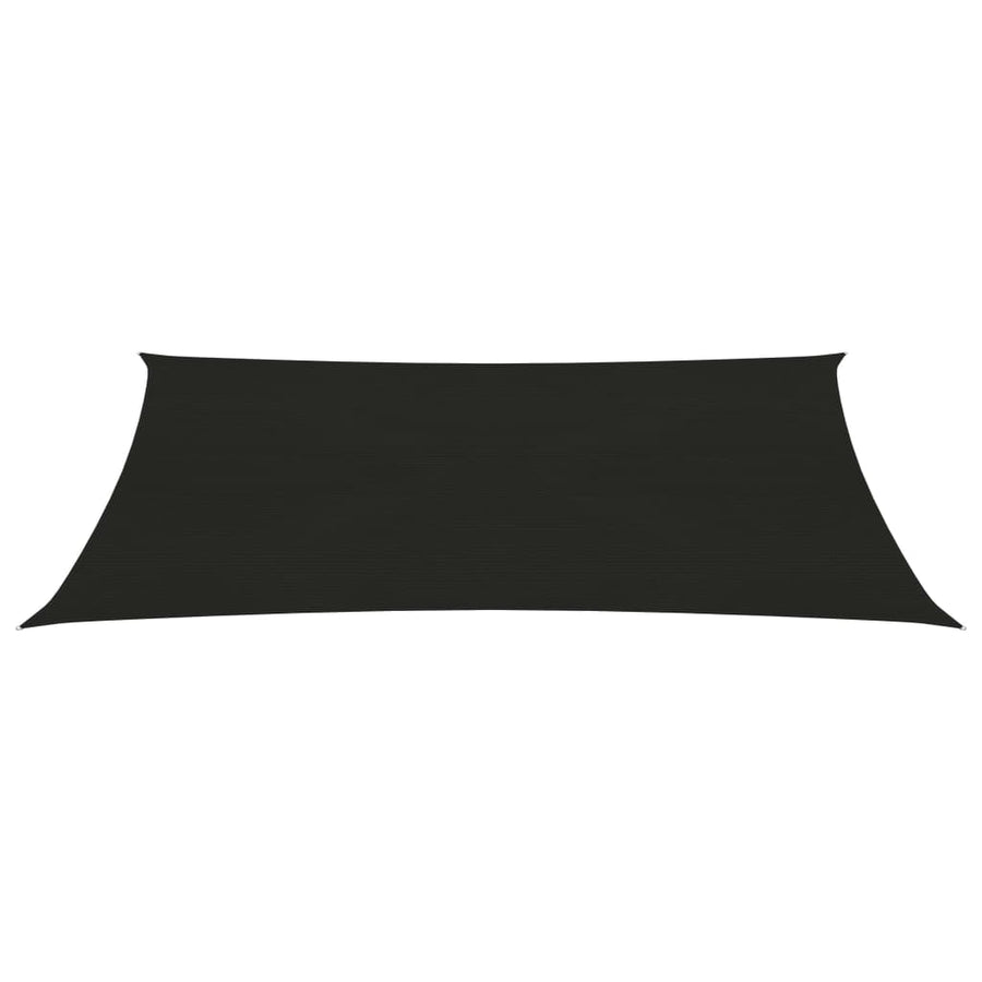Zonnezeil 160 G/M² 2,5X4,5 M Hdpe Zwart 2.5 x 4.5 m