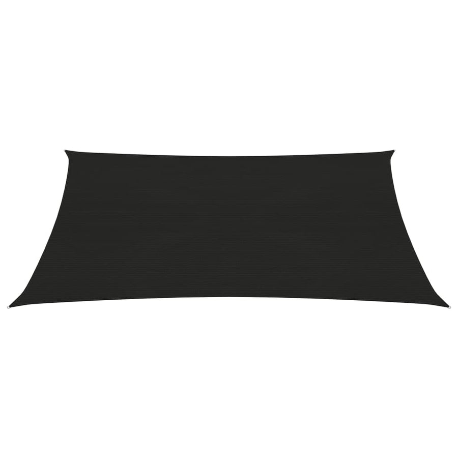 Zonnezeil 160 G/M² Hdpe Zwart 3 x 4 m