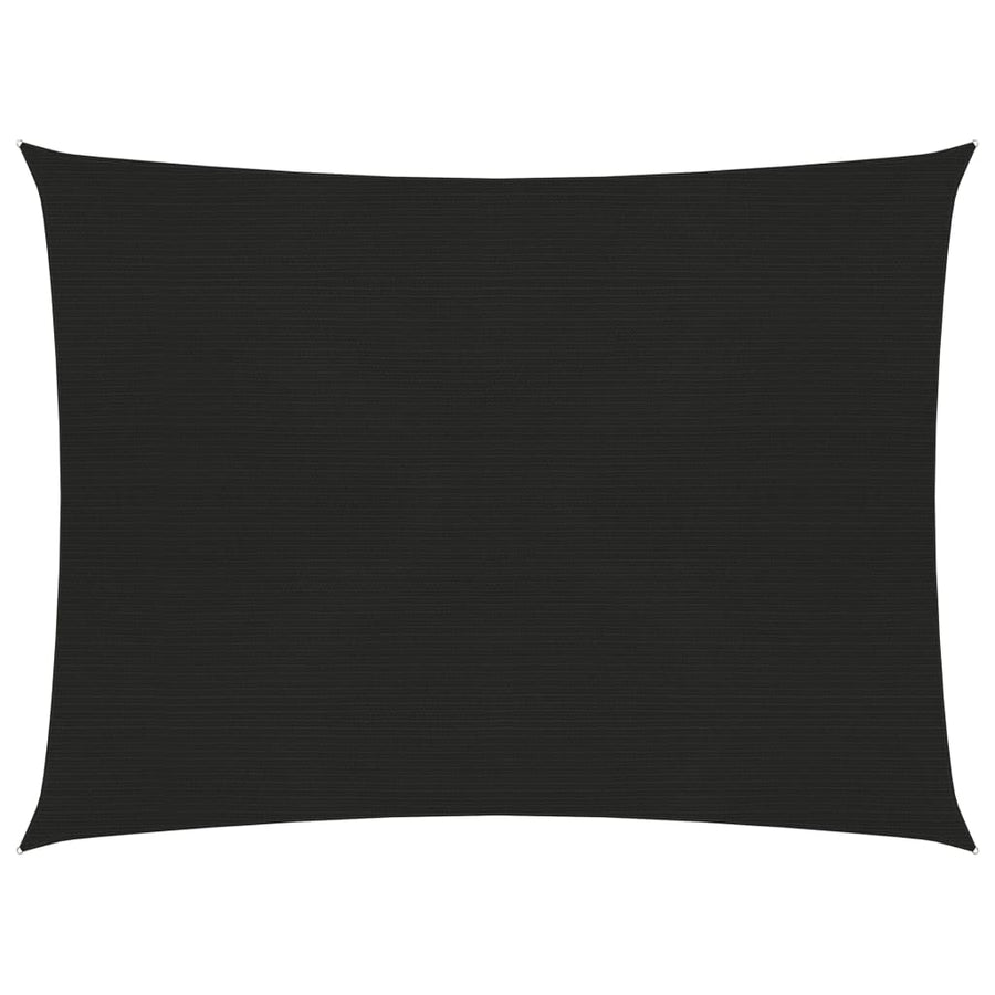 Zonnezeil 160 G/M² 3,5X4,5 M Hdpe Zwart 3.5 x 4.5 m