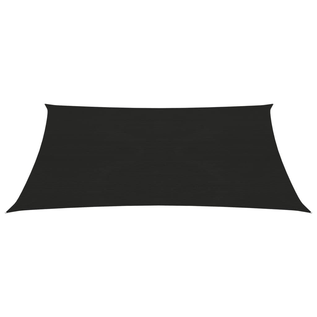 Zonnezeil 160 G/M² 3,5X4,5 M Hdpe Zwart 3.5 x 4.5 m