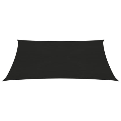 Zonnezeil 160 G/M² 3,5X4,5 M Hdpe Zwart 3.5 x 4.5 m