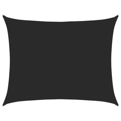 Zonnezeil 160 G/M² Rechthoekig Hdpe Zwart 6 x 8 m