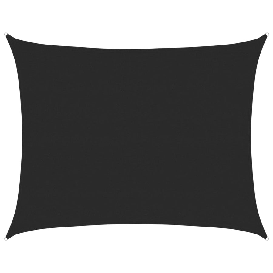 Zonnezeil 160 G/M² Rechthoekig Hdpe Zwart 6 x 8 m