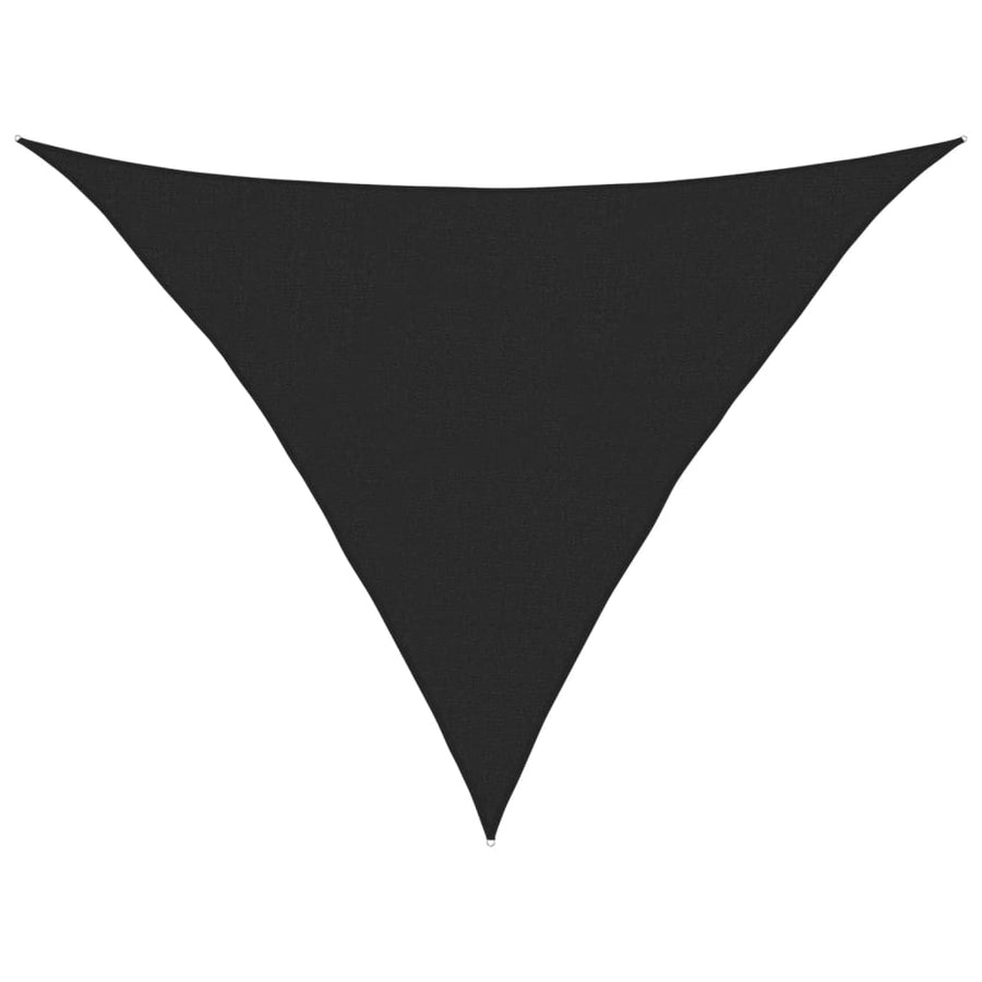Zonnezeil 160 G/M² 2,5X2,5X3,5 M Hdpe Zwart Zwart 2.5 x 2.5 x 3.5 m