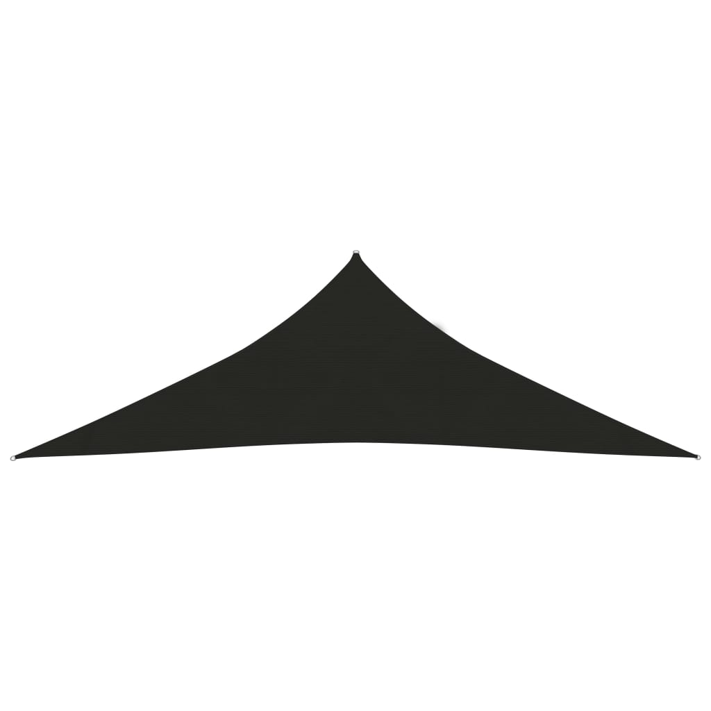 Zonnezeil 160 G/M² 3,5X3,5X4,9 M Hdpe Zwart 3.5 x 3.5 x 4.9 m