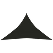 Zonnezeil 5x5x6 m HDPE zwart