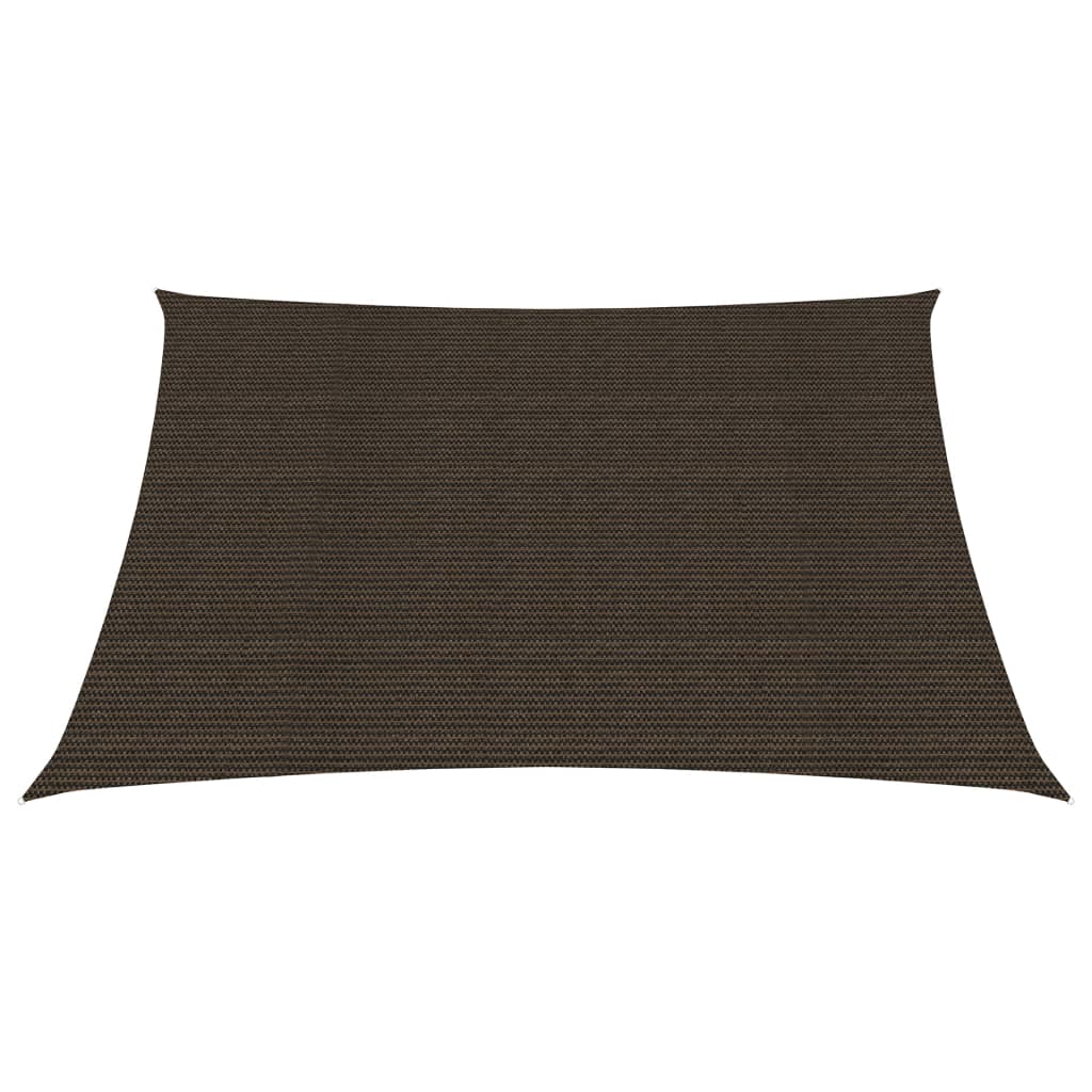 Zonnezeil 160 g/m² 3,6x3,6 m HDPE bruin 3.6 x 3.6 m Bruin